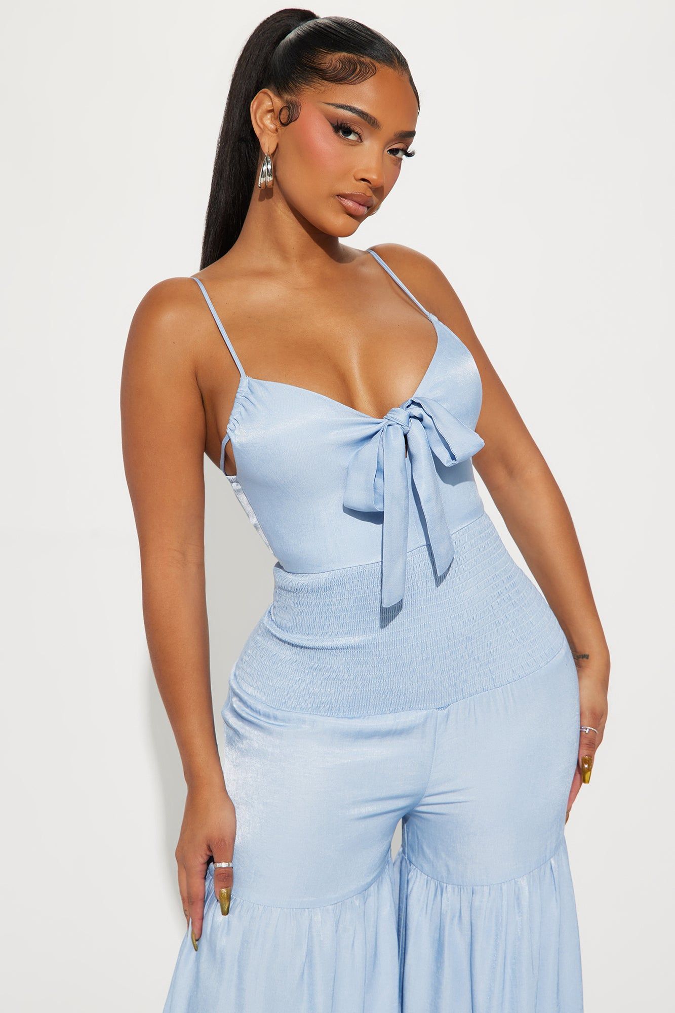 Kamiyah Chambray Jumpsuit - Light Wash sold by Fashion Nova product image thumbnail 2