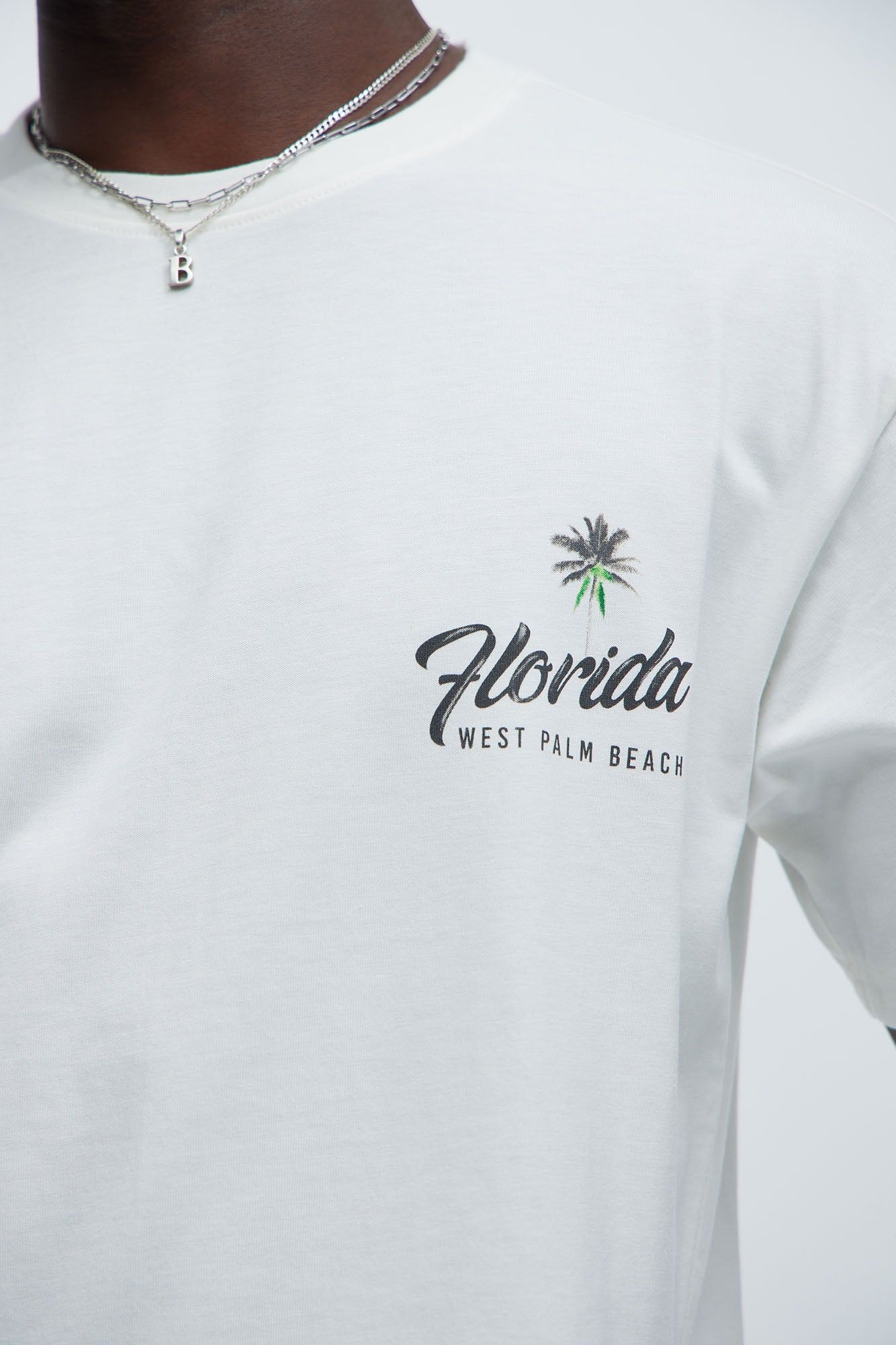 Florida West Palm Beach Short Sleeve Tee - Off White sold by Fashion Nova product image thumbnail 4