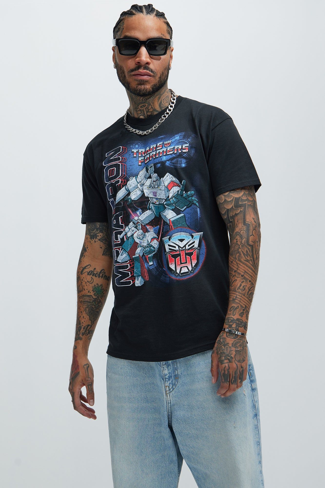 Transformer Megatron Short Sleeve Tee - Black sold by Fashion Nova