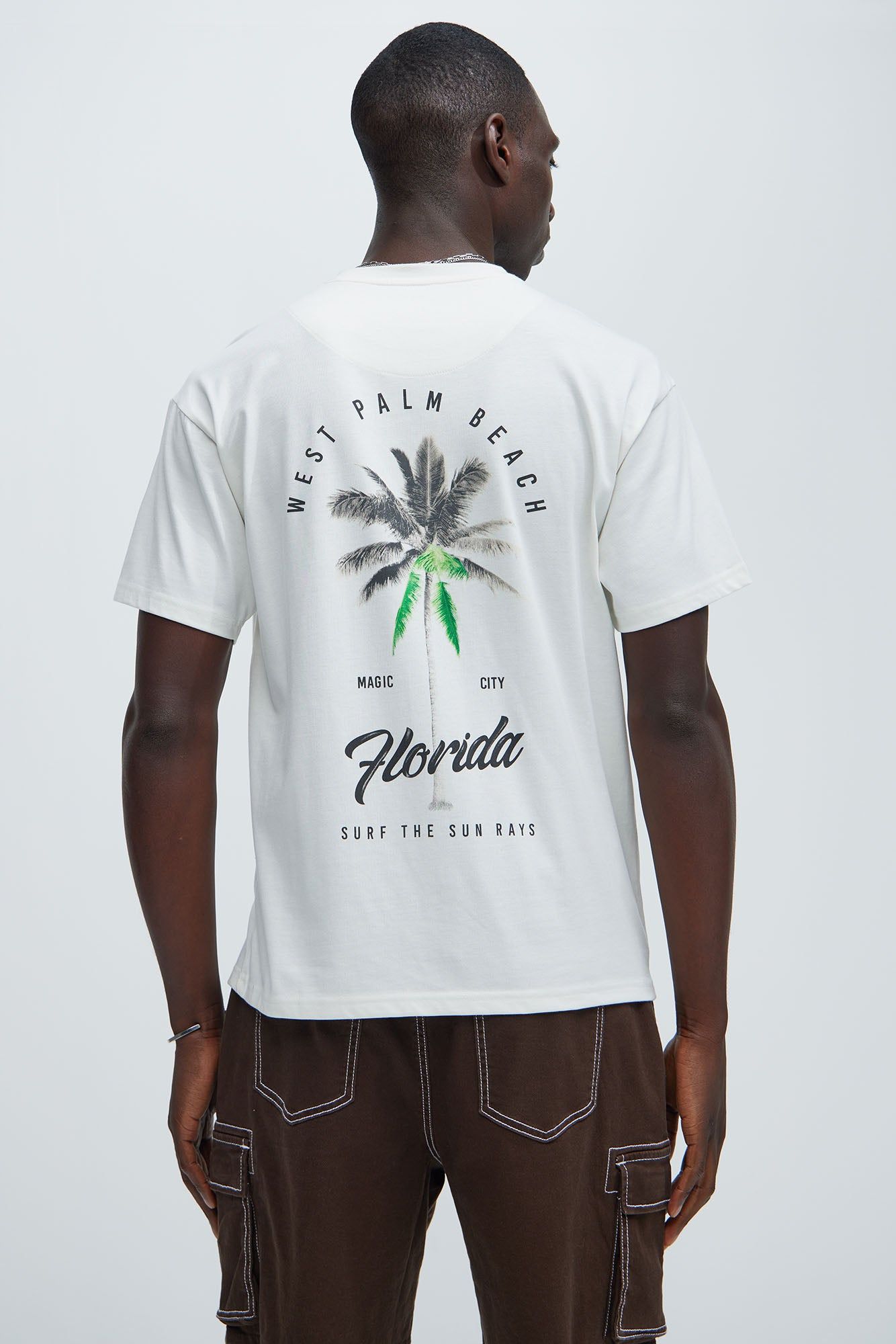 Florida West Palm Beach Short Sleeve Tee - Off White sold by Fashion Nova