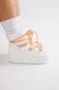 Hit The Snow Platform Booties - White sold by Fashion Nova