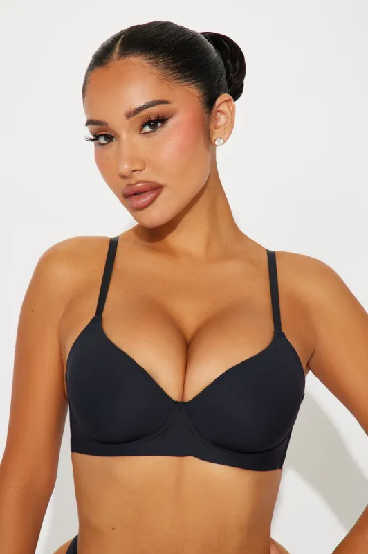 Barely There Micro Shine Wireless Bra - Black sold by Fashion Nova