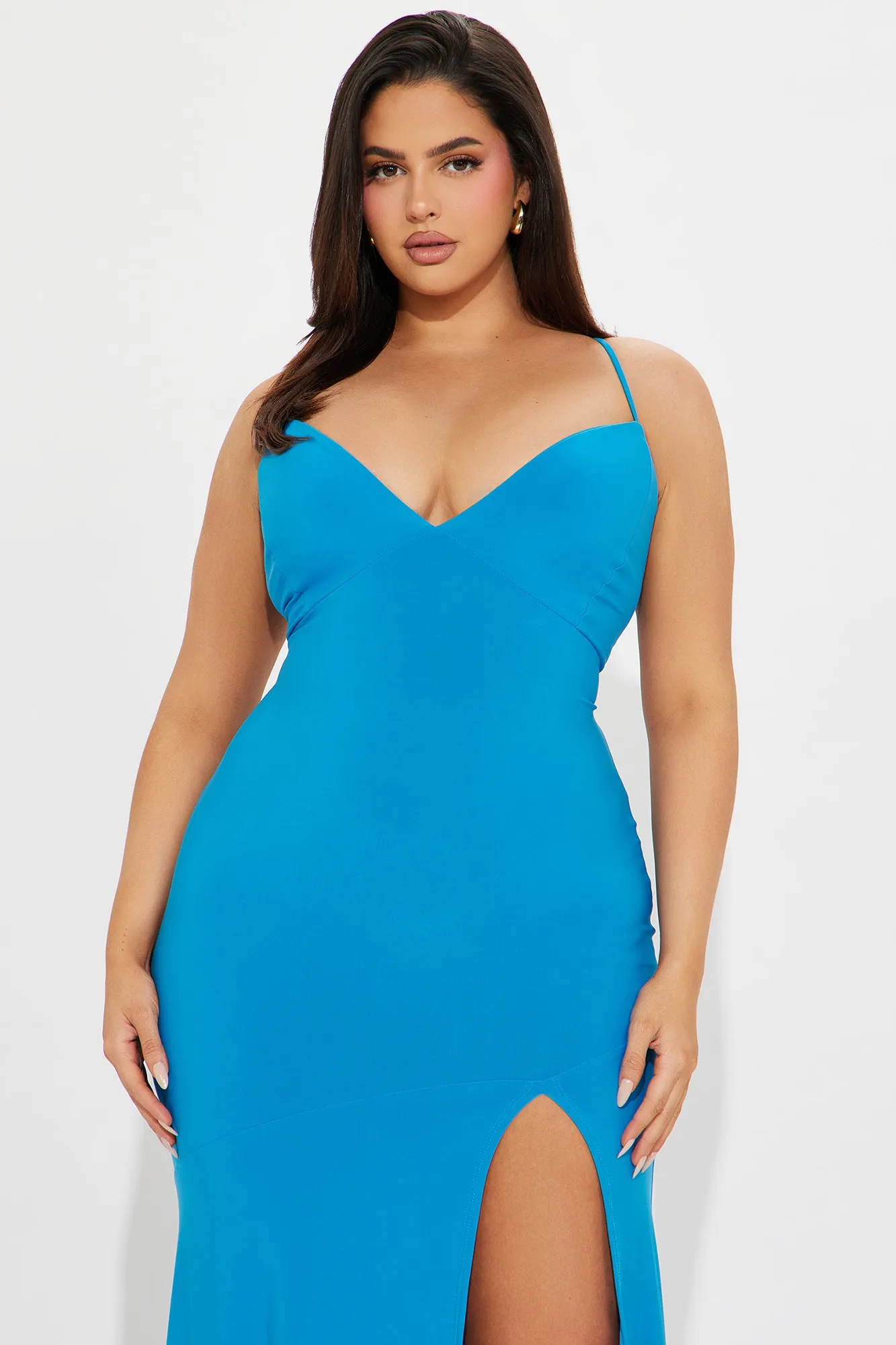 Leaping Into To You Maxi Dress - Turquoise sold by Fashion Nova product image thumbnail 5