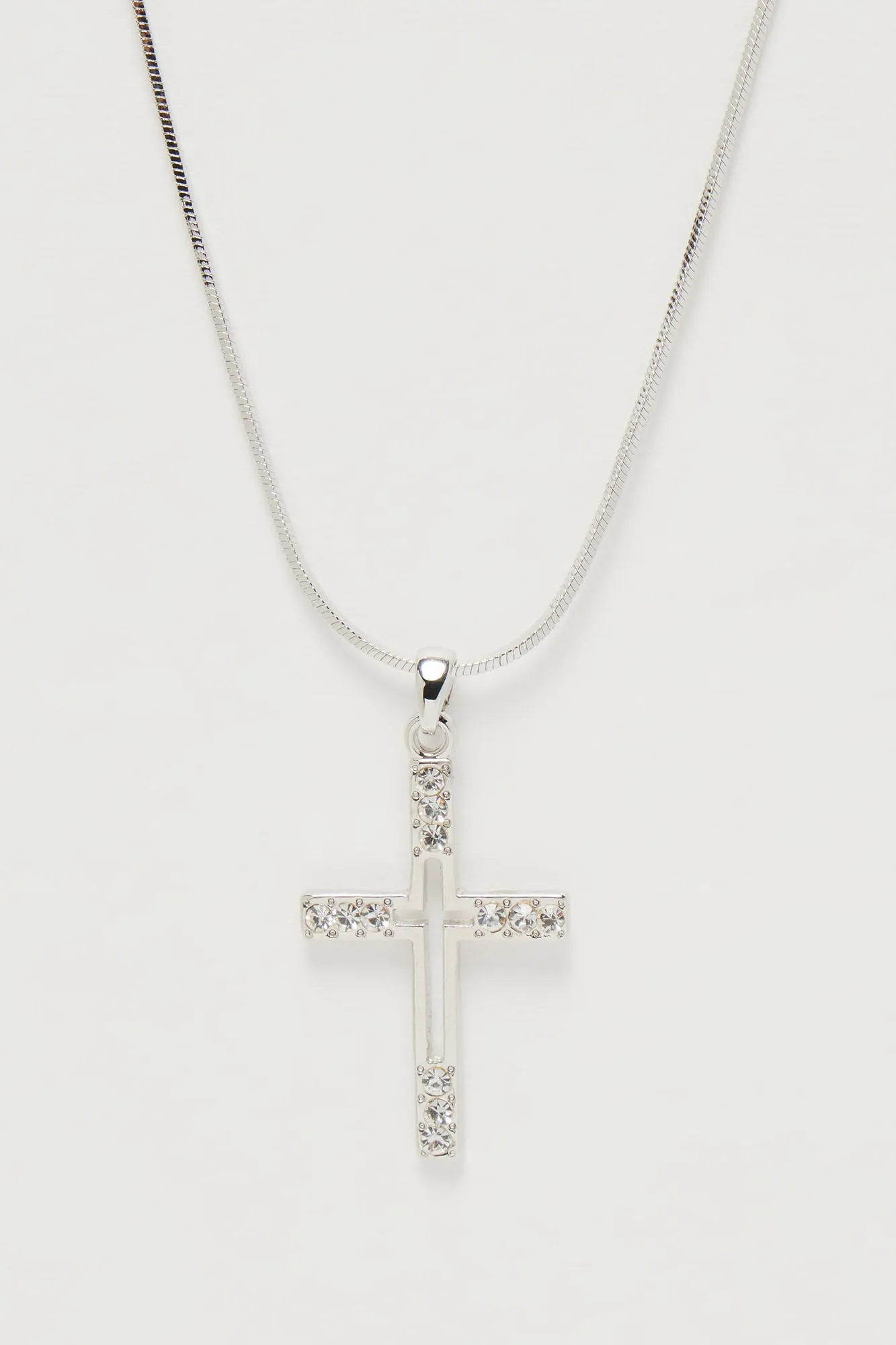 Blessing Cross Necklace - Silver sold by Fashion Nova product image thumbnail 3