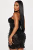 Gina Embellished Mini Dress - Black sold by Fashion Nova