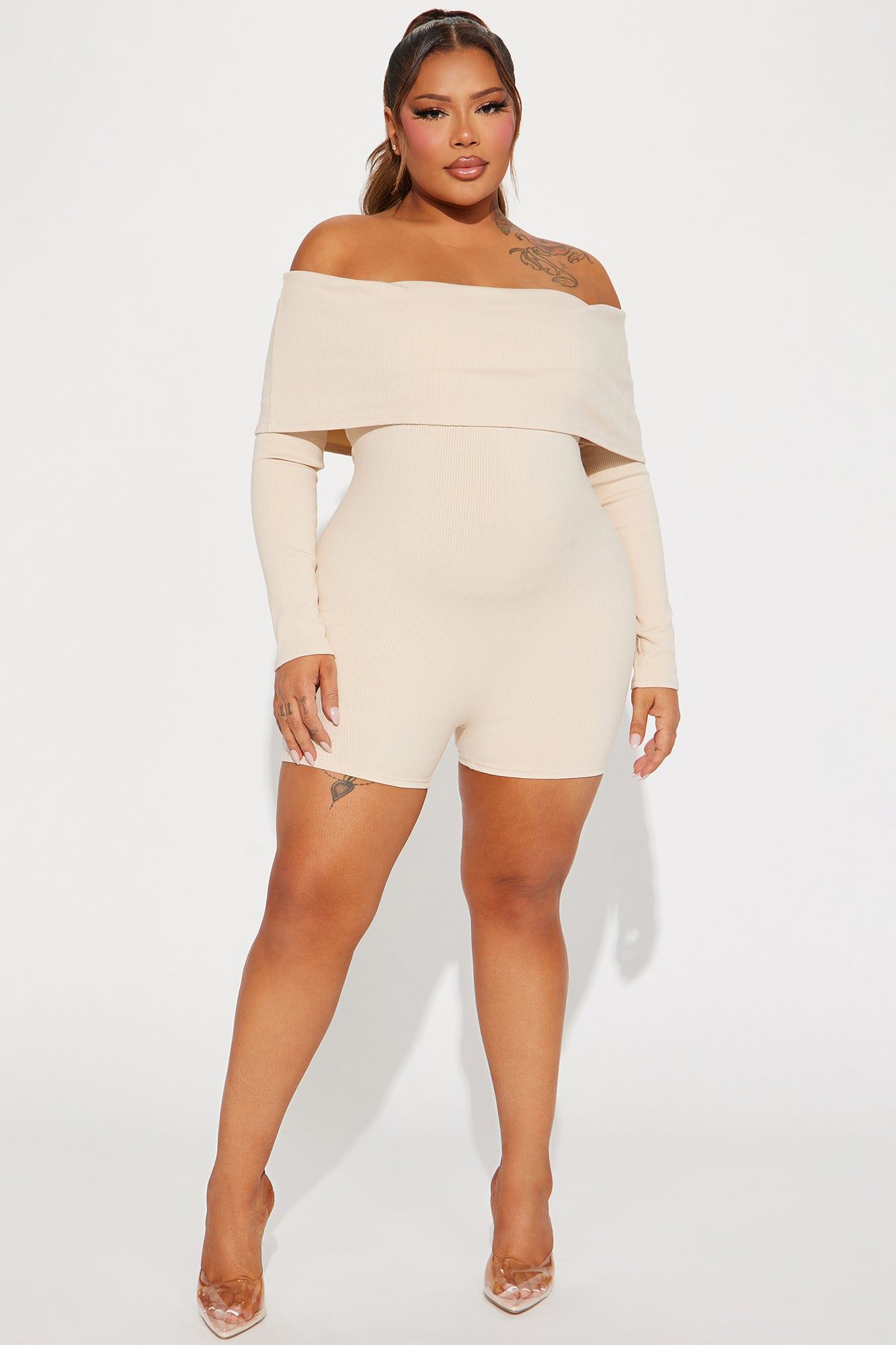 Jessica Snatched Romper - Cream sold by Fashion Nova product image thumbnail 4