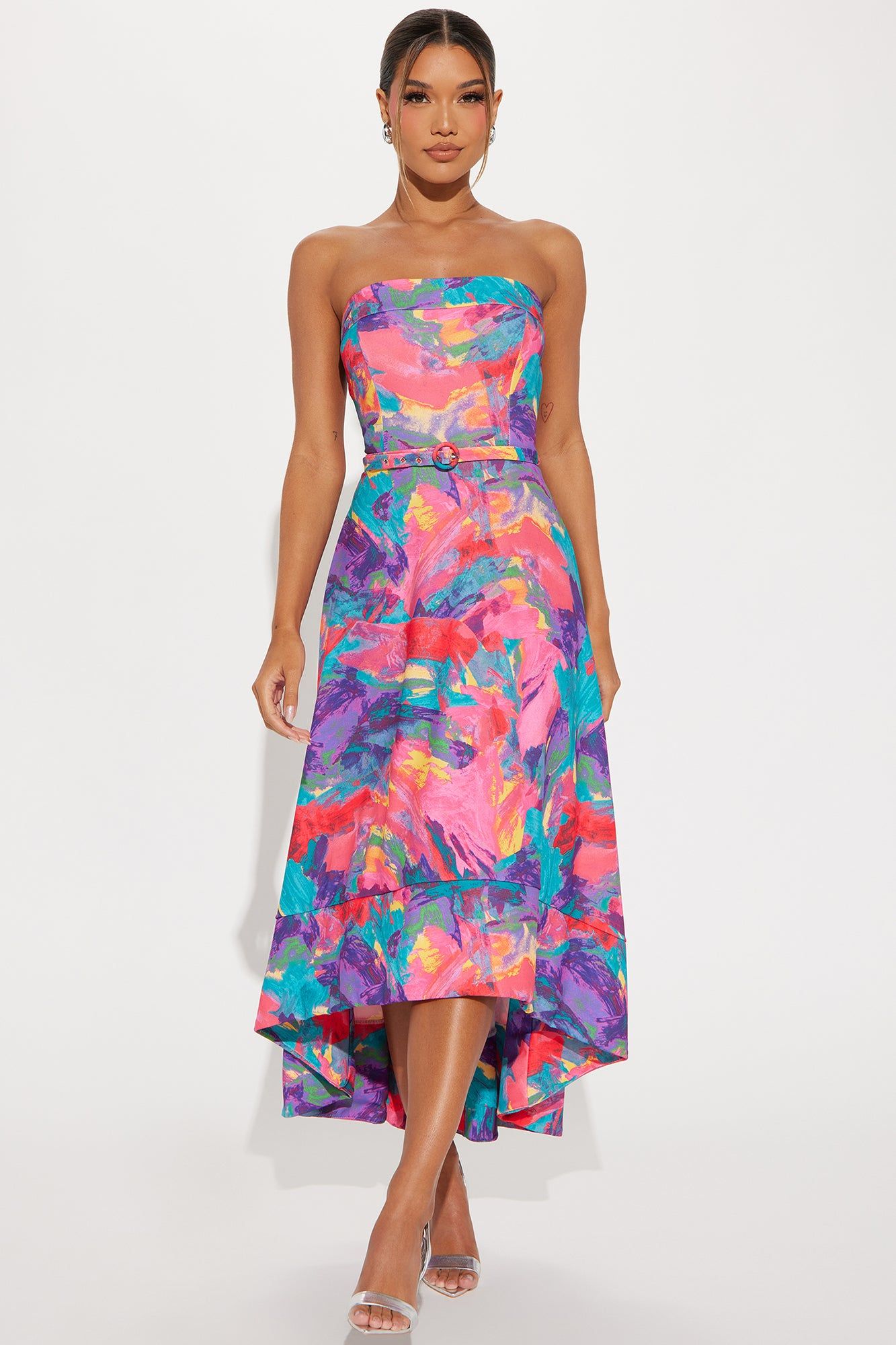 Fiji Island Midi Dress - Purple/combo sold by Fashion Nova