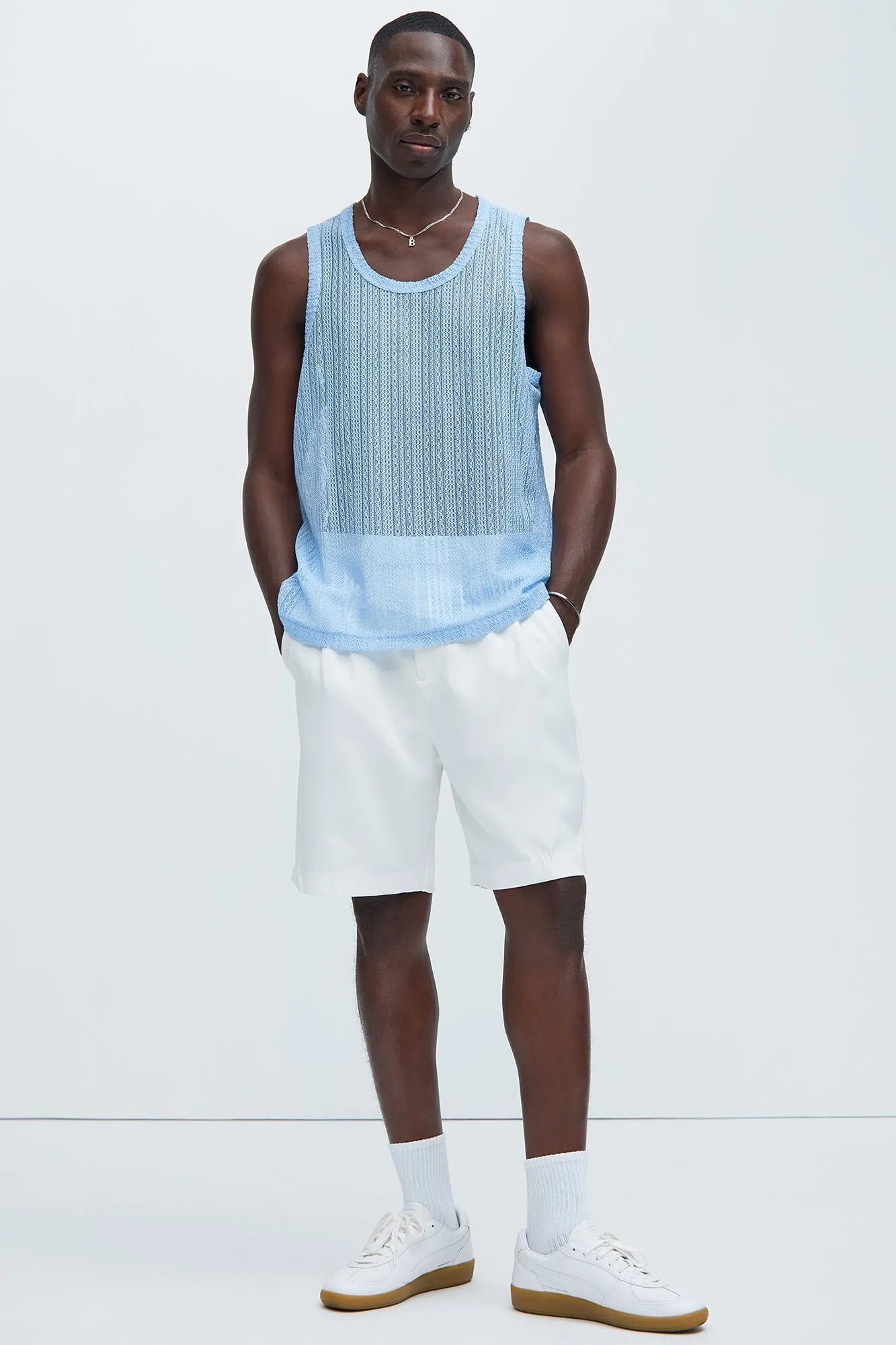 Brannen Textured Relaxed Tank - Light Blue sold by Fashion Nova product image thumbnail 2