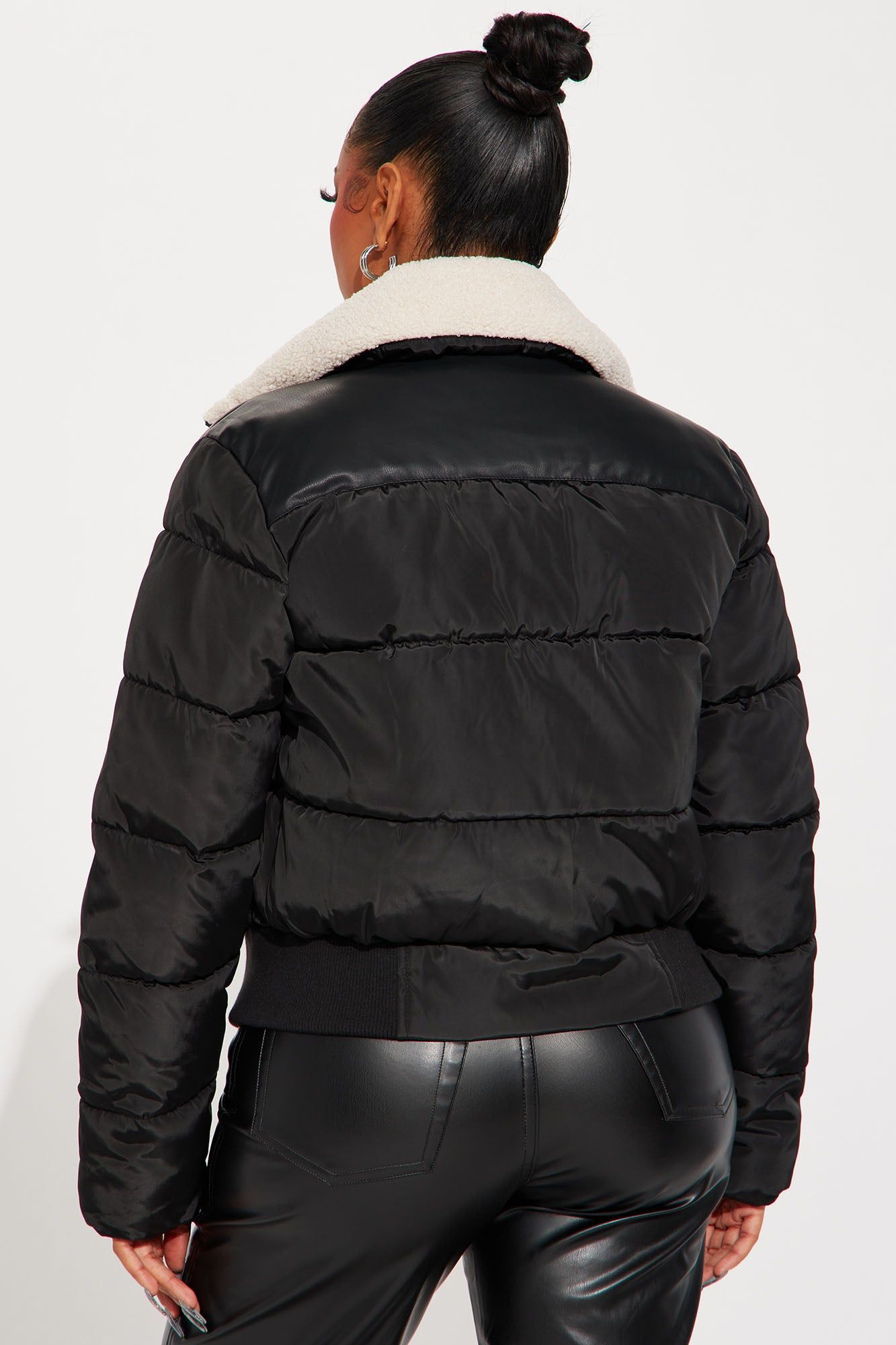 Self Made Puffer Jacket - Black sold by Fashion Nova product image thumbnail 3