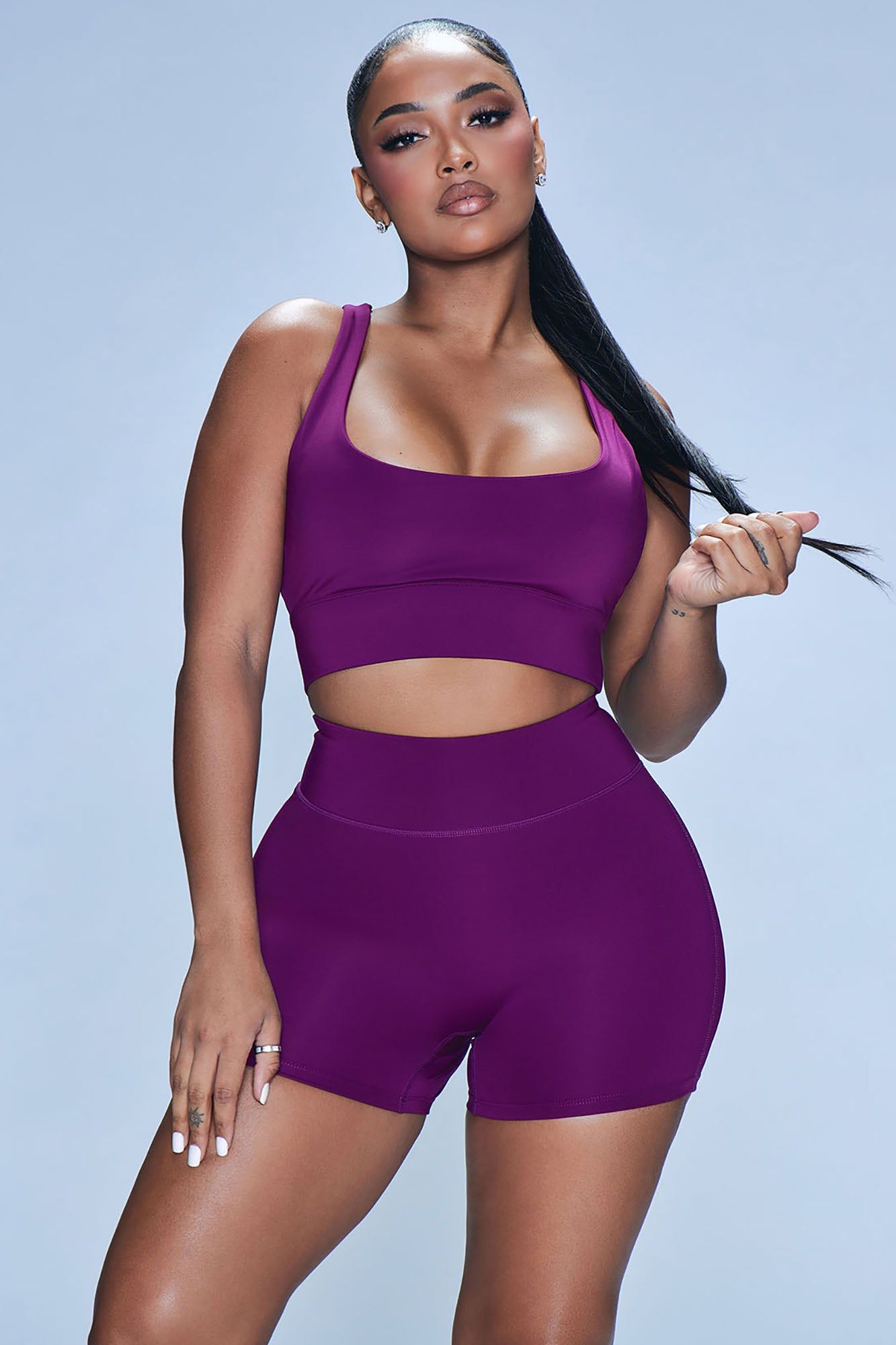 Progress Elevate Sports Bra - Plum sold by Fashion Nova