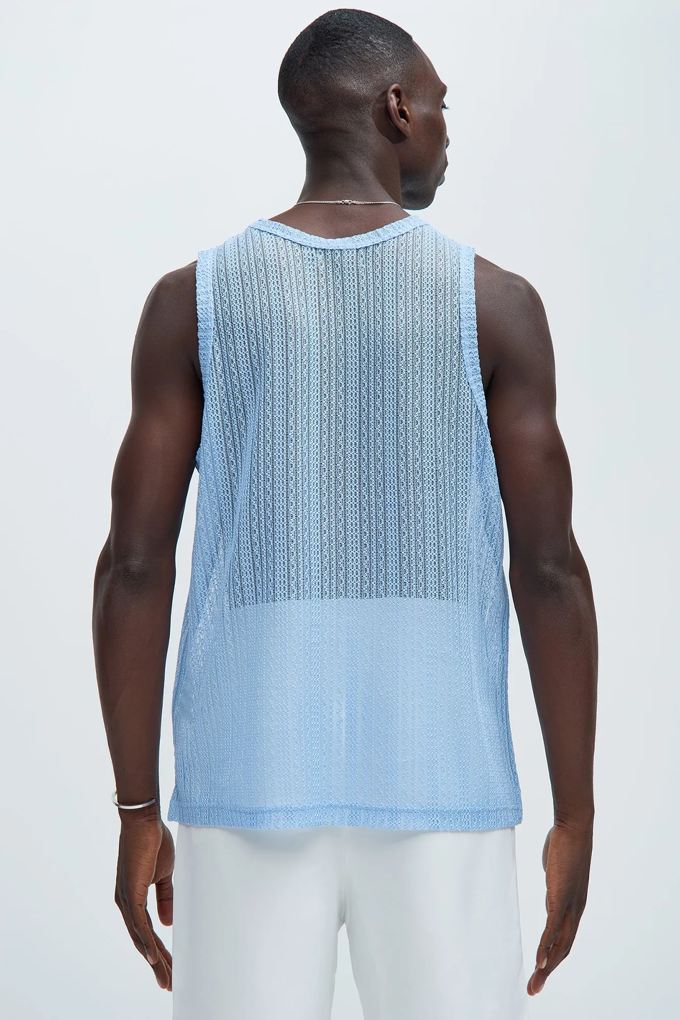 Brannen Textured Relaxed Tank - Light Blue sold by Fashion Nova product image thumbnail 4