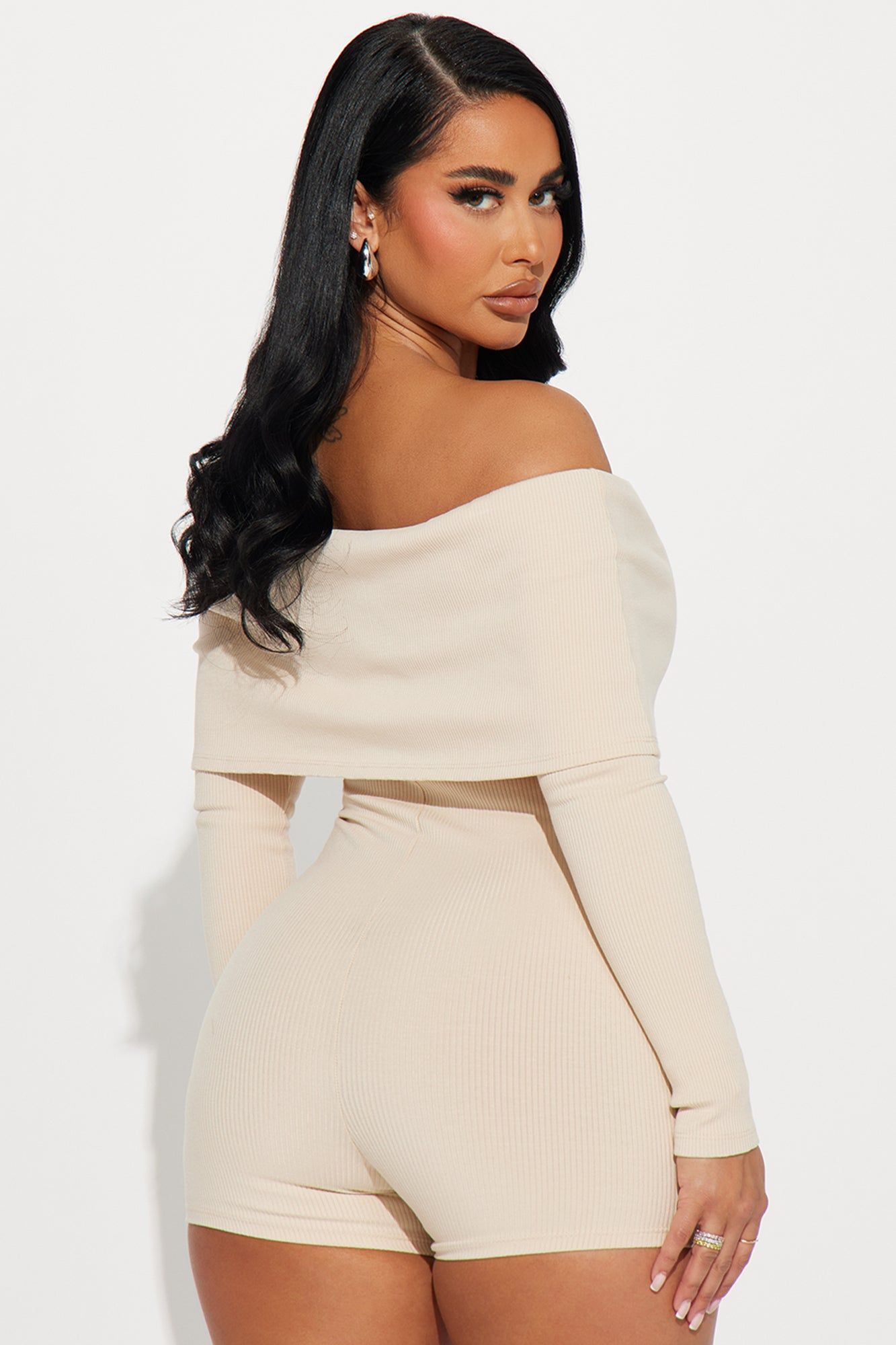 Jessica Snatched Romper - Cream sold by Fashion Nova product image thumbnail 3