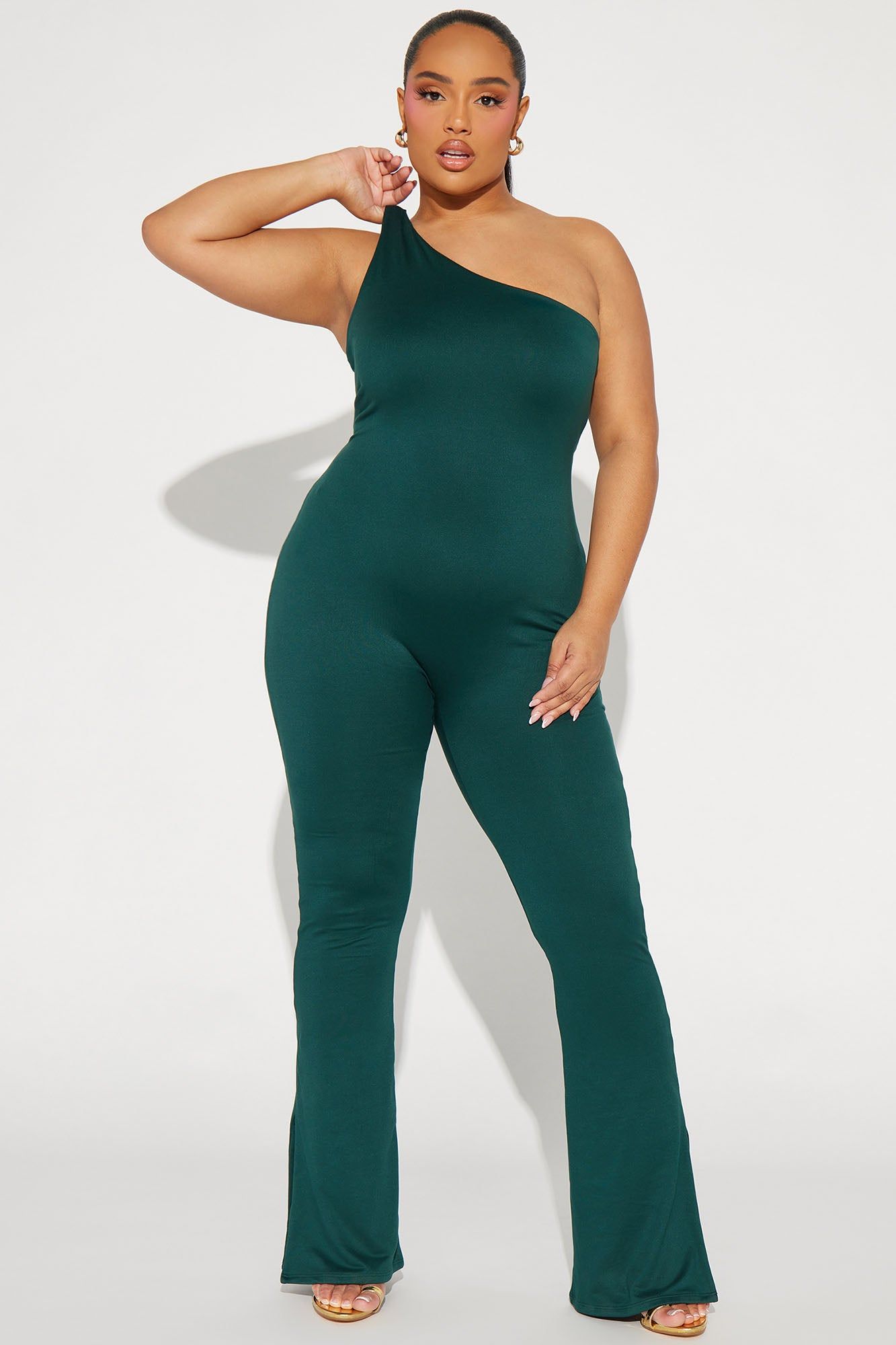 Leave It To Me Double Lined Jumpsuit - Hunter sold by Fashion Nova product image thumbnail 4