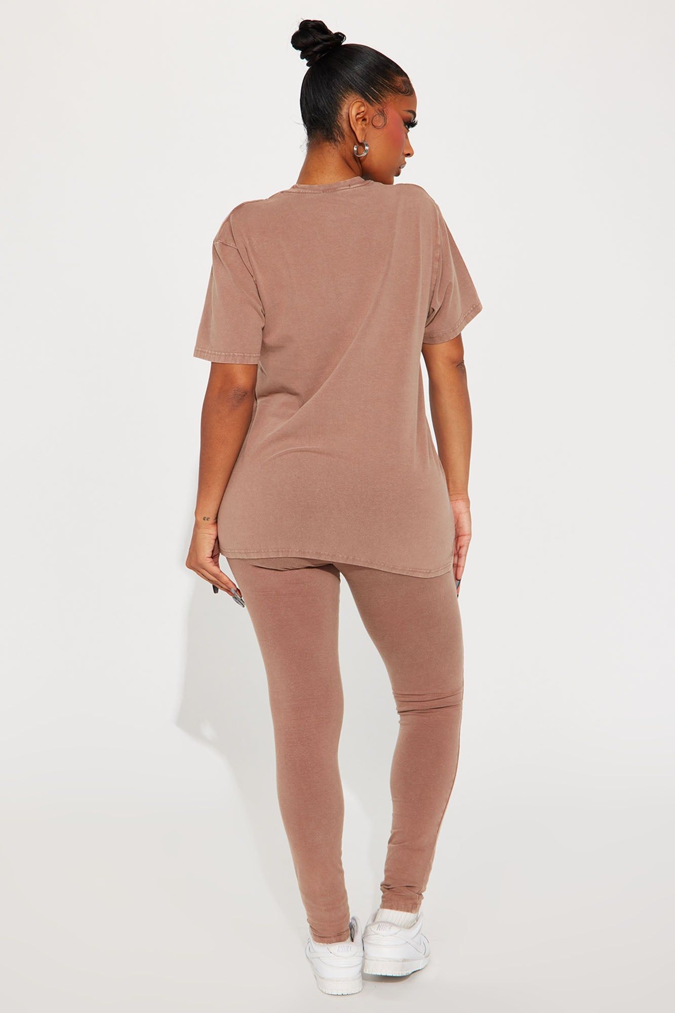 La Vida Loca Mineral Wash Legging Set - Mocha sold by Fashion Nova product image thumbnail 4