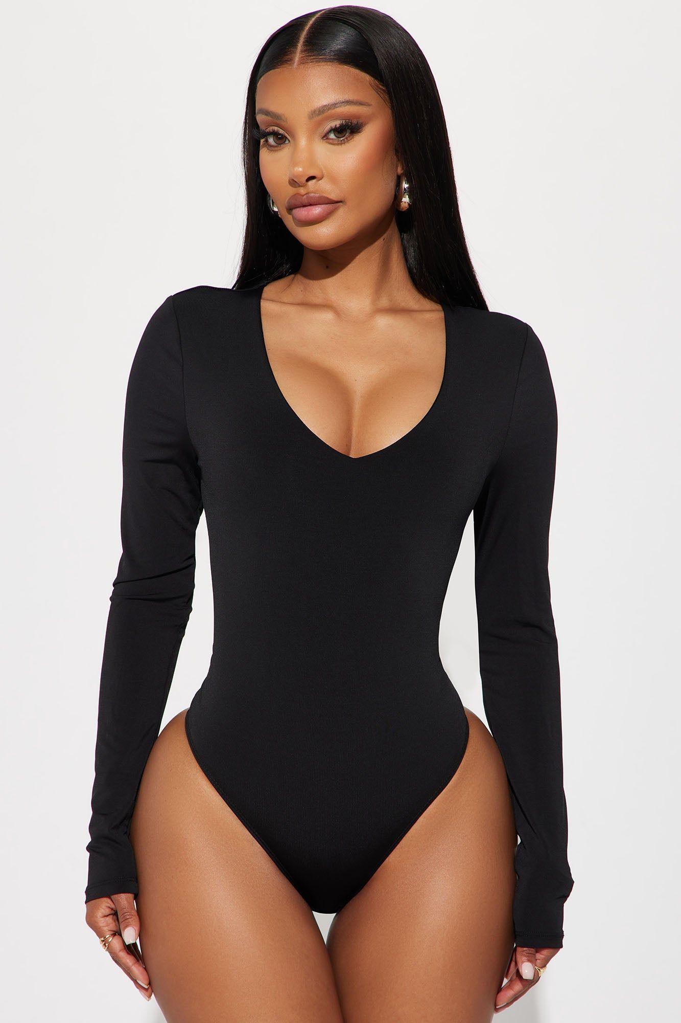 Obsessed With Me Bodysuit - Black sold by Fashion Nova