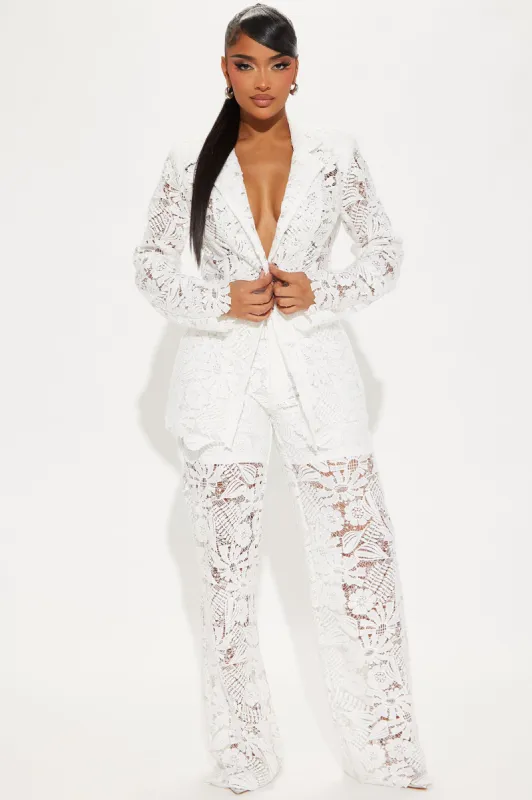High Class Pant Set - White sold by Fashion Nova