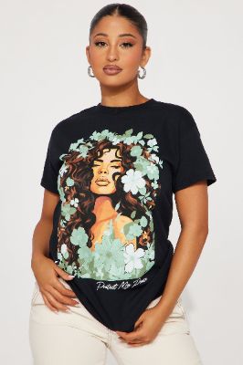 Protect My Peace Graphic Tee - Black sold by Fashion Nova