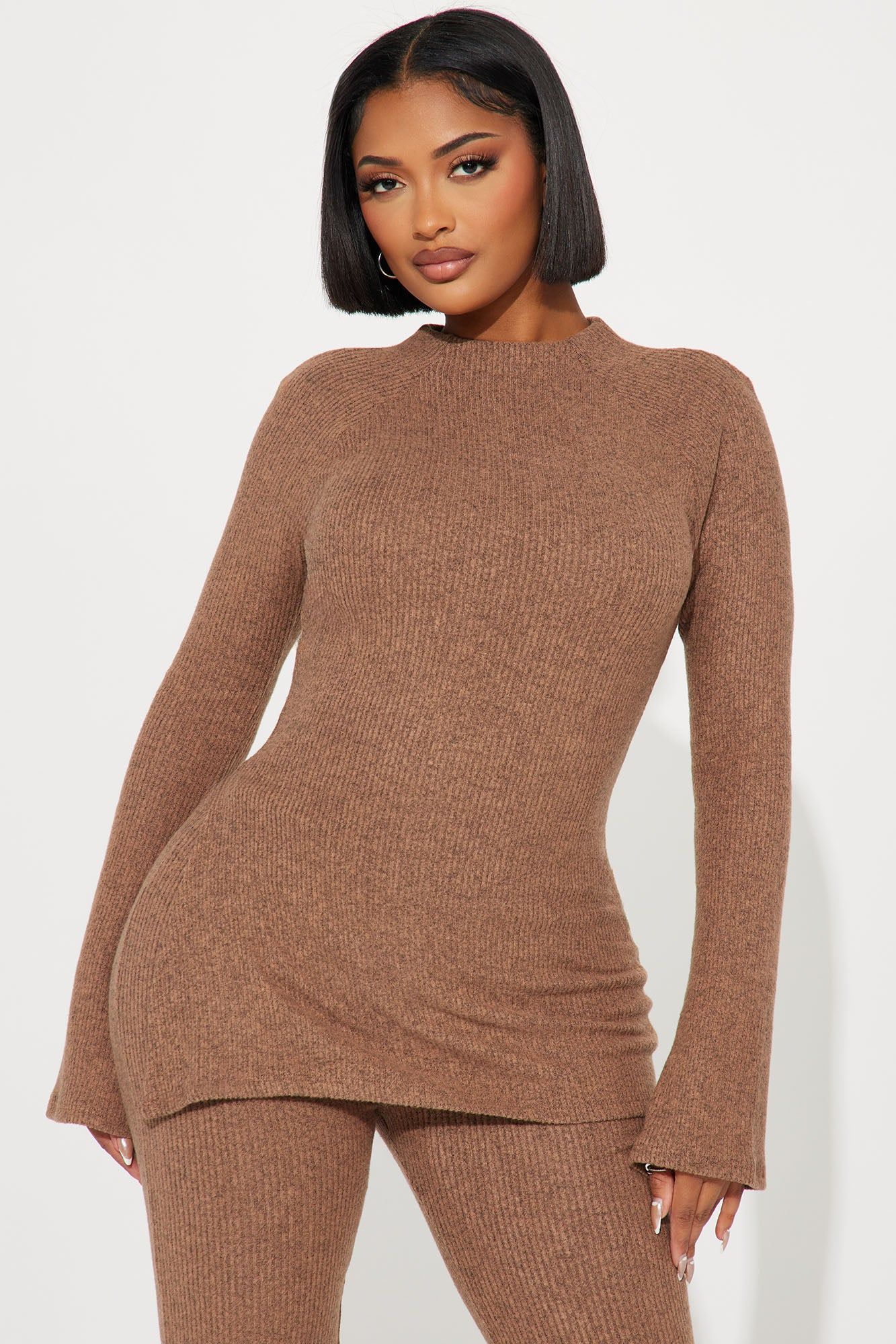Clarissa Cozy Pant Set - Mocha sold by Fashion Nova product image thumbnail 2