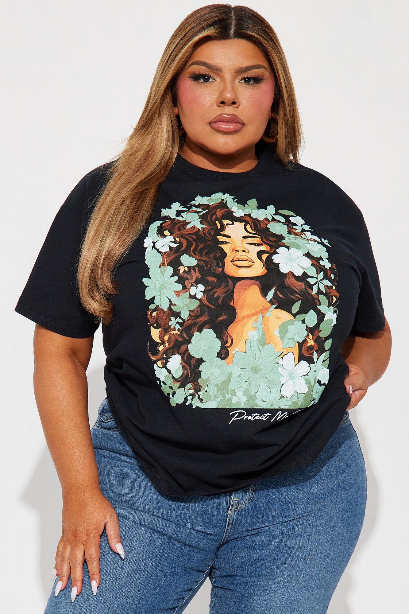 Protect My Peace Graphic Tee - Black sold by Fashion Nova product image thumbnail 4
