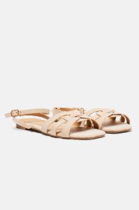 People Pleaser Flat Sandals - Gold sold by Fashion Nova