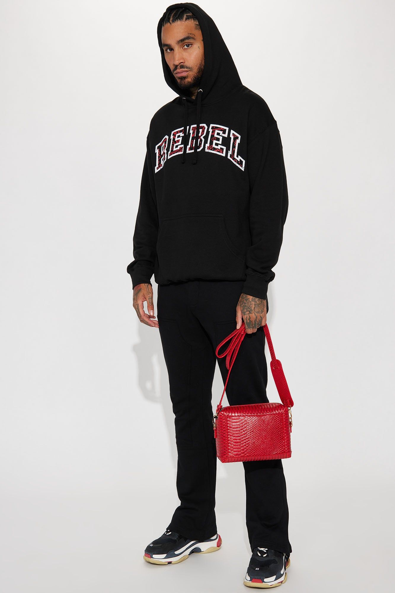 Rebel Paisley Hoodie - Black sold by Fashion Nova product image thumbnail 3