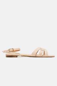 People Pleaser Flat Sandals - Gold sold by Fashion Nova