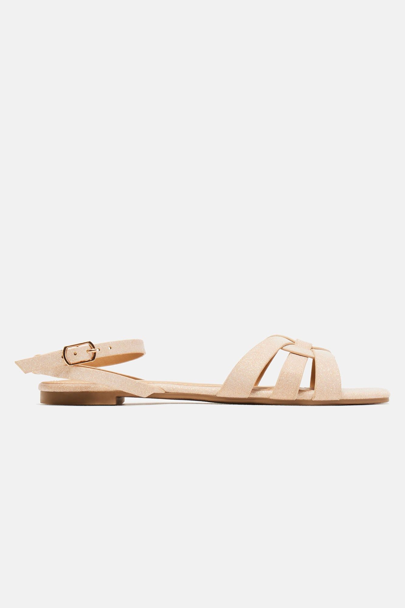 People Pleaser Flat Sandals - Gold sold by Fashion Nova product image thumbnail 2
