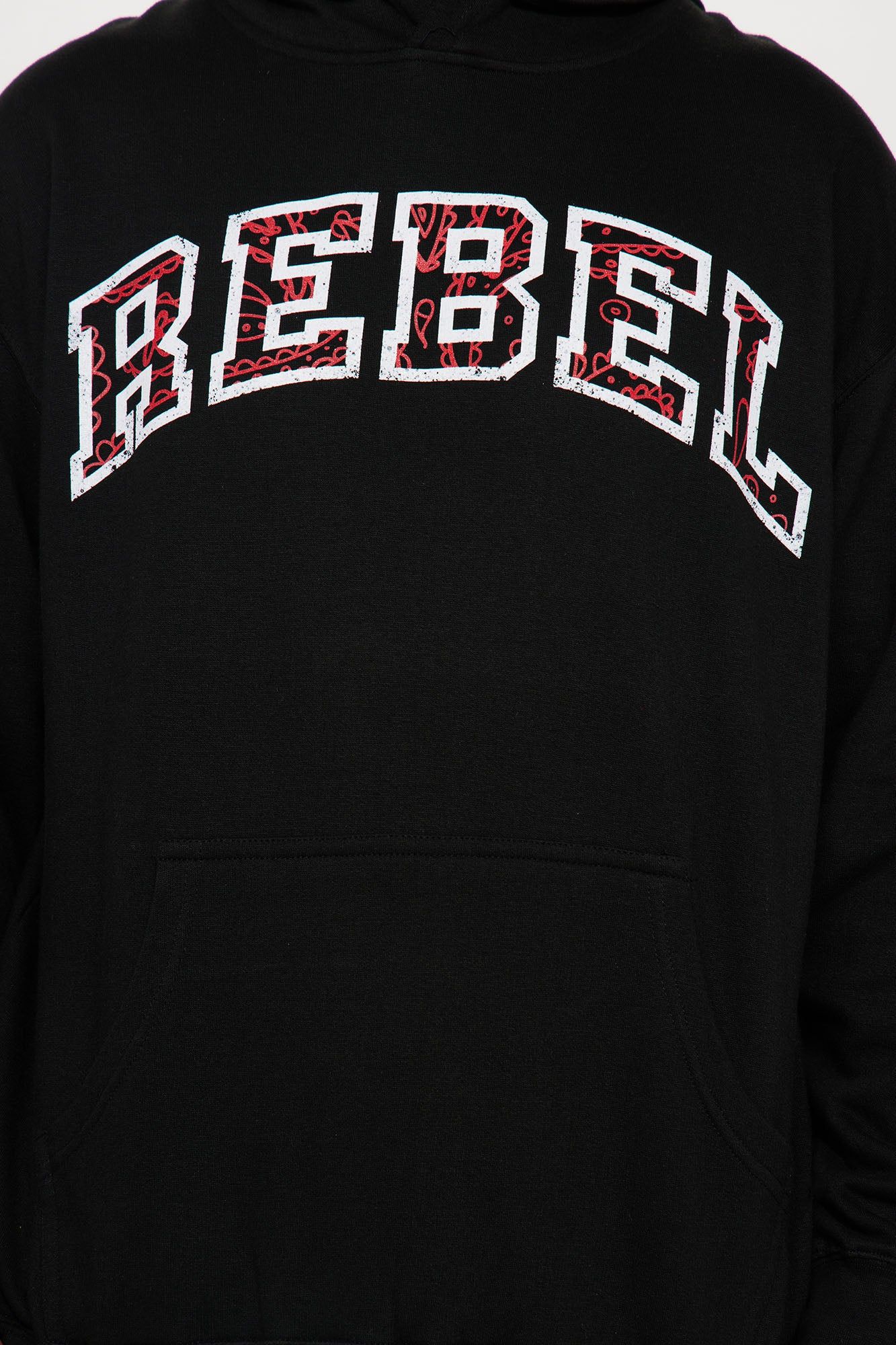 Rebel Paisley Hoodie - Black sold by Fashion Nova product image thumbnail 4