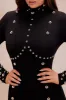 Vixen Studded Jumpsuit - Black sold by Fashion Nova
