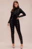 Vixen Studded Jumpsuit - Black sold by Fashion Nova