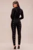 Vixen Studded Jumpsuit - Black sold by Fashion Nova