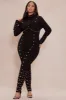 Vixen Studded Jumpsuit - Black sold by Fashion Nova