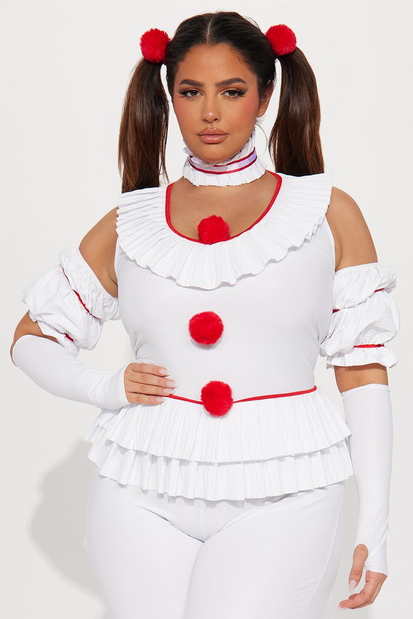 Let's Play Game Jumpsuit 5 Piece Costume Set - White sold by Fashion Nova product image thumbnail 6