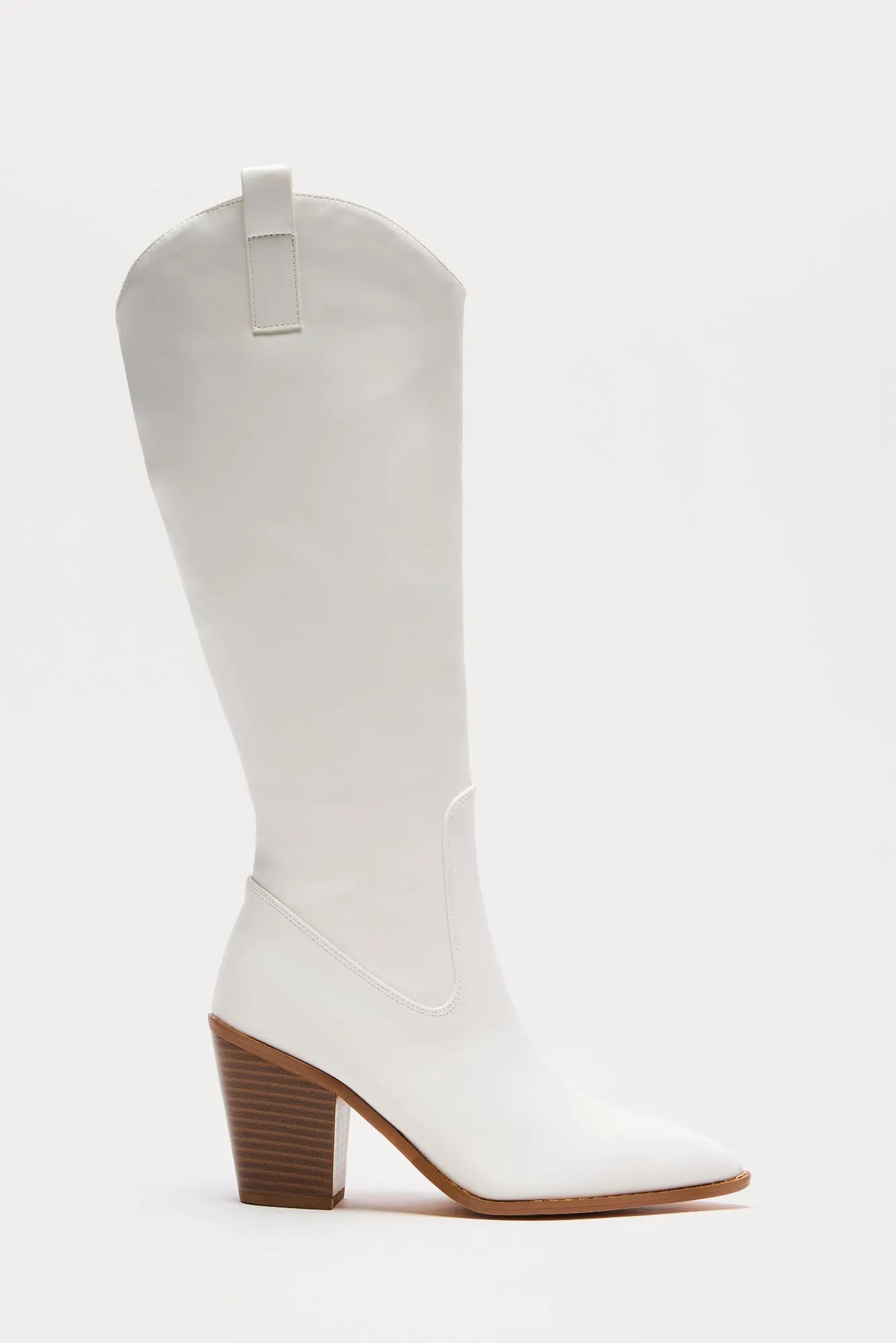 Kentucky Derby Cowboy Boots - White sold by Fashion Nova
