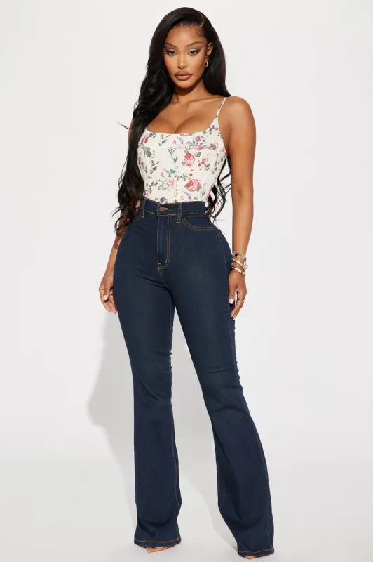 Deep In My Soul Flare Jeans - Dark Denim sold by Fashion Nova