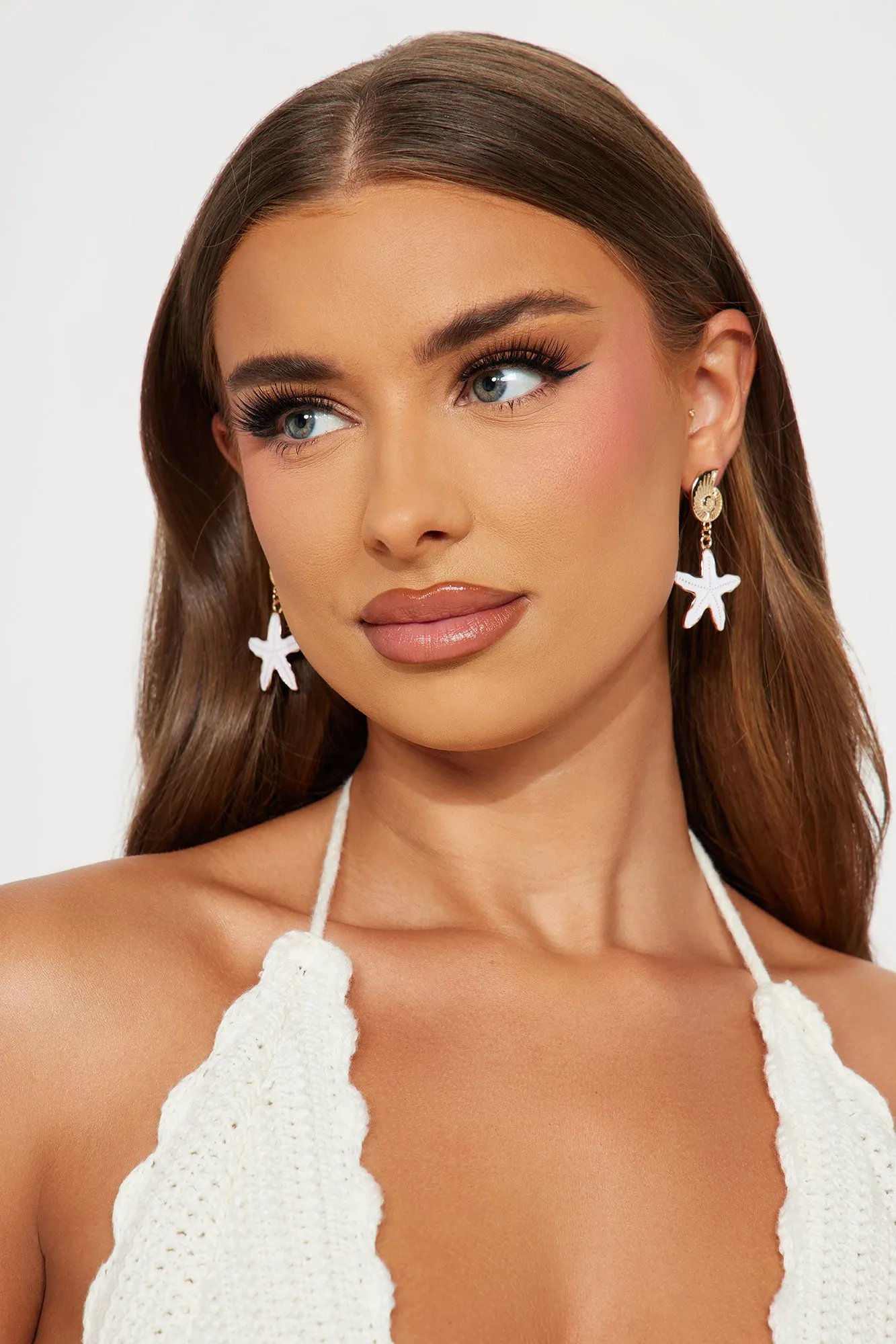 Seaside Sanctuary Earrings - White/Gold sold by Fashion Nova product image thumbnail 2