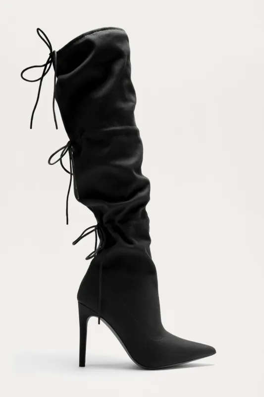Prove It To You Thigh High Boots - Black sold by Fashion Nova