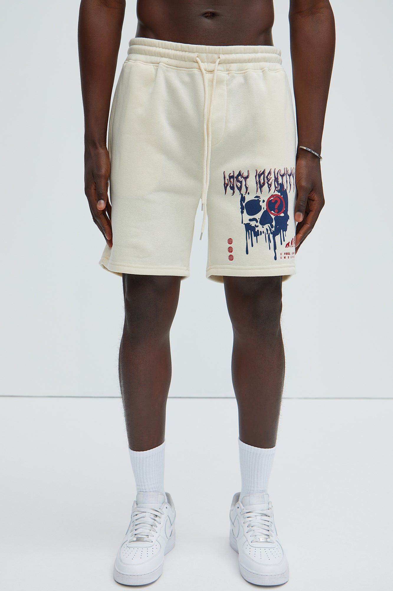 Lost Sweatshorts - Cream sold by Fashion Nova