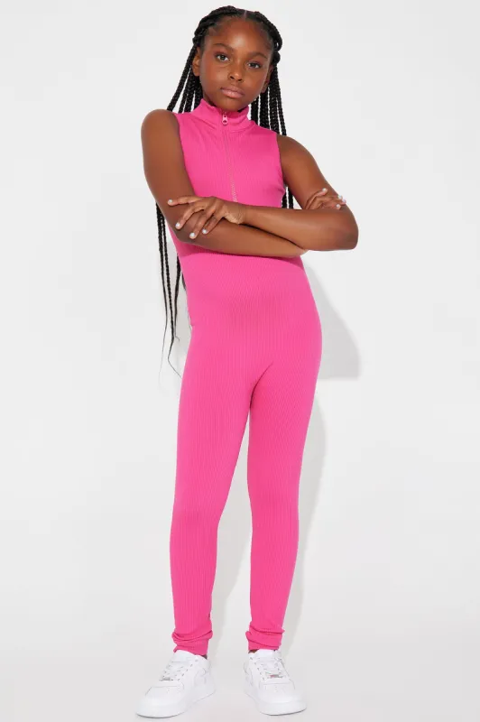Mini Johanna Seamless Jumpsuit - Fuchsia sold by Fashion Nova