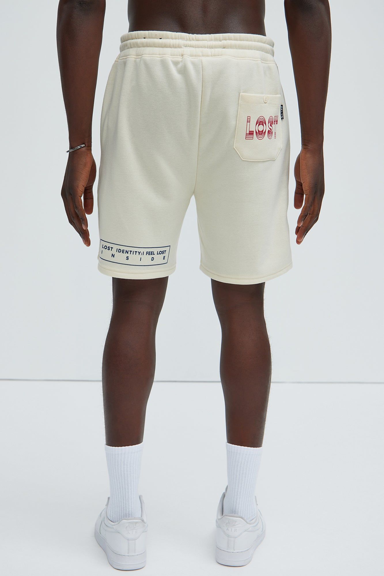 Lost Sweatshorts - Cream sold by Fashion Nova product image thumbnail 5
