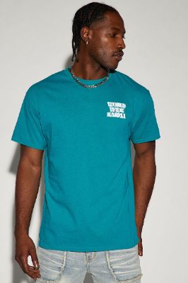 Worldwide Karma Short Sleeve Tee - Jade made by Fashion Nova