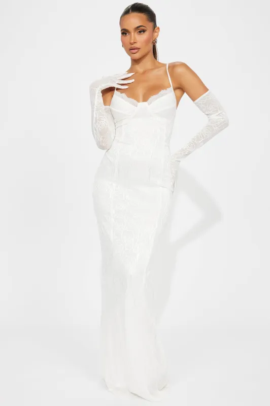 Romance Glove Dress Set - White sold by Fashion Nova