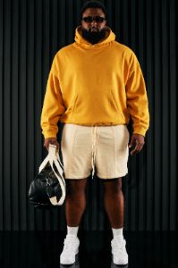 Tyson Oversized Heavyweight Hoodie - Mustard sold by Fashion Nova