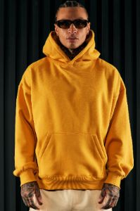 Tyson Oversized Heavyweight Hoodie - Mustard sold by Fashion Nova