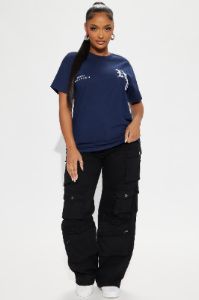 New York Or Nowhere Tee - Navy sold by Fashion Nova