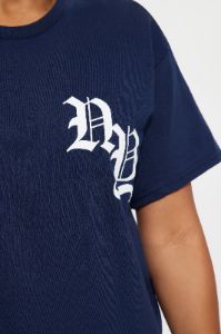 New York Or Nowhere Tee - Navy sold by Fashion Nova