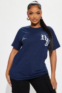 New York Or Nowhere Tee - Navy sold by Fashion Nova