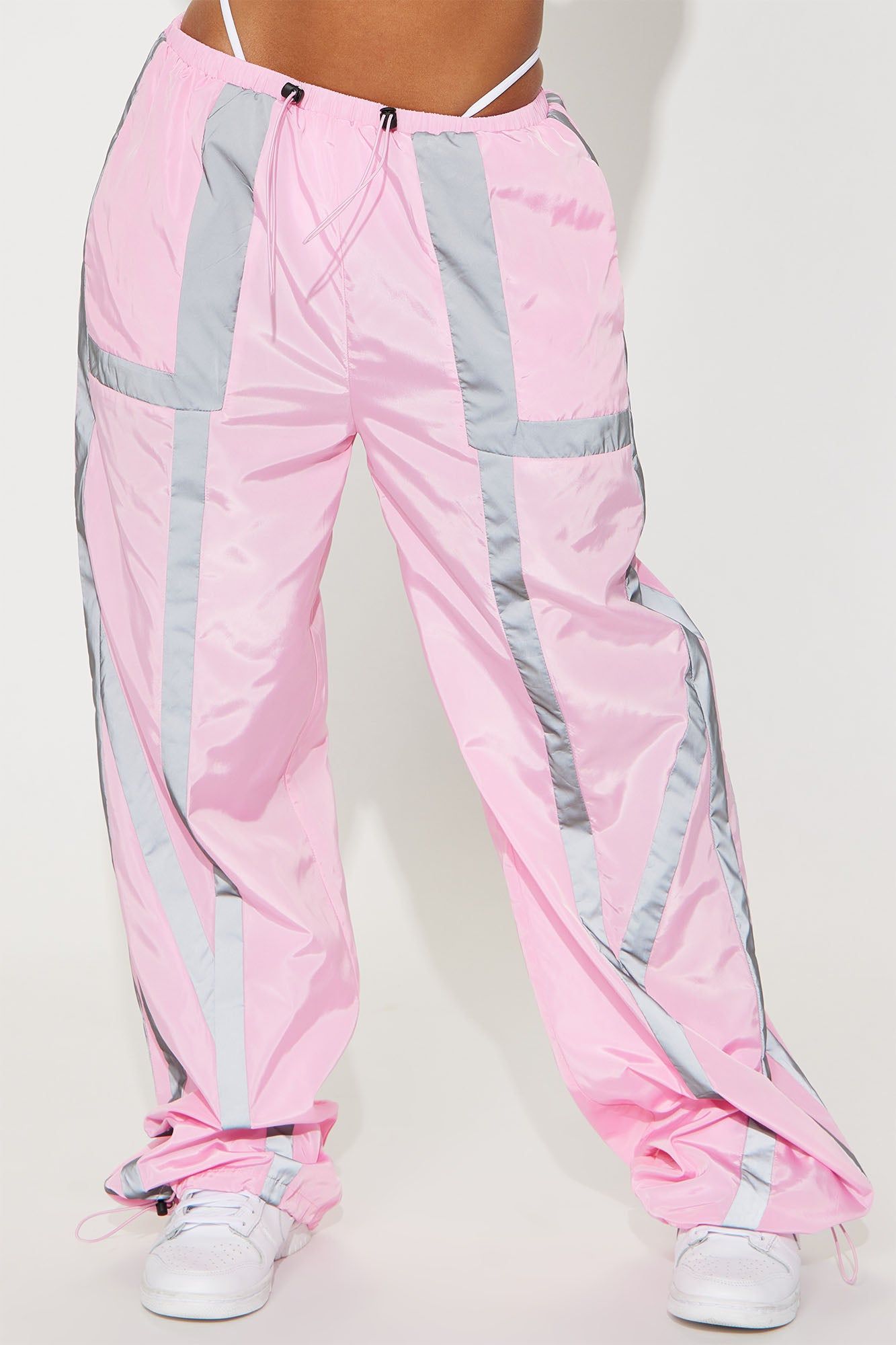 Kims Reflective Parachute Pant - Pink sold by Fashion Nova product image thumbnail 2