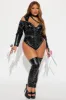 Cutting Cutie 3 Piece Costume Set - Black sold by Fashion Nova