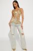 Out For The Night Embellished Top - Gold sold by Fashion Nova